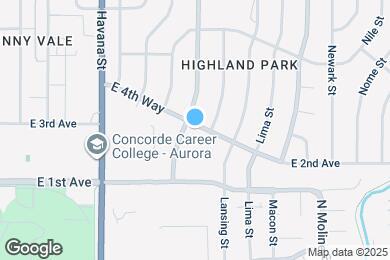 Map image of the property - 10922 E 4th Way