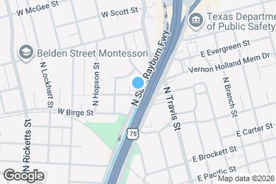 Map image of the property - 1106 N Sam Rayburn Fwy