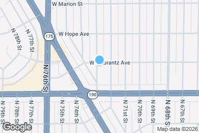 Map image of the property - 7231 W Fiebrantz Ave