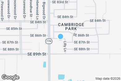 Map image of the property - 5704 SE 87th St