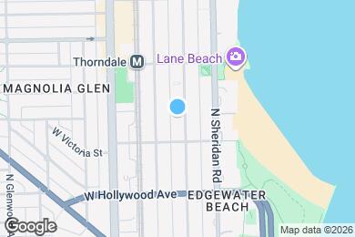 Map image of the property - 5828 N Kenmore Ave