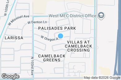 Map image of the property - 10131 W Oregon Ave