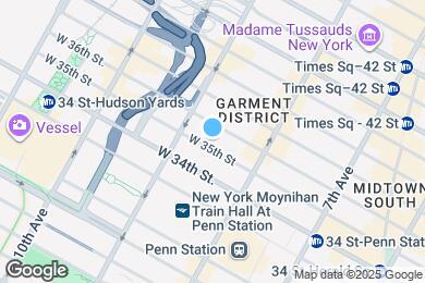 Map image of the property - 374 W 35th St