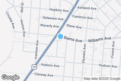 Map image of the property - 3948 Lindley Ave