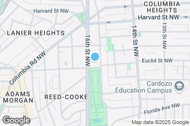 Map image of the property - âme at Meridian Hill