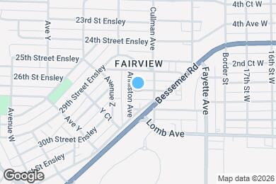 Map image of the property - 2709 30th Street Ensley
