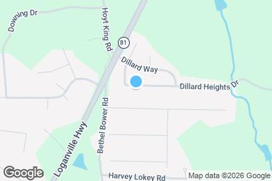 Map image of the property - 1439 Dillard Heights Dr