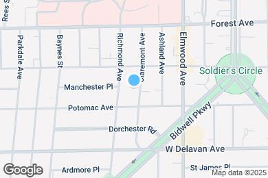 Map image of the property - 100 Claremont Ave
