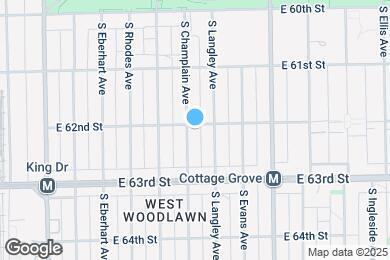 Map image of the property - 6201 S Champlain Ave