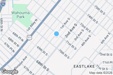 Map image of the property - 7013 1st Ave S