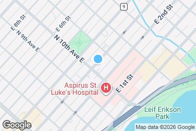 Map image of the property - 1012 E 3rd St