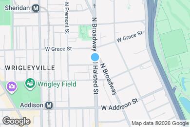 Map image of the property - 3730 N Halsted St