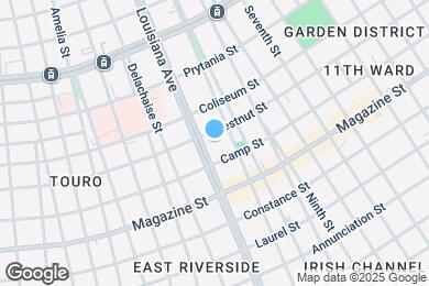Map image of the property - 1215 Louisiana Ave