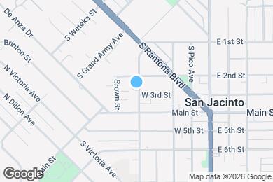Map image of the property - 262 S Santa Fe Ave