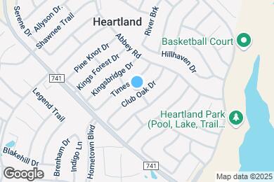 Map image of the property - 2033 Club Oak Dr