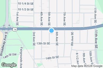 Map image of the property - 1222 5th Ave SE