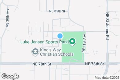 Map image of the property - 8019 NE 38th Ave