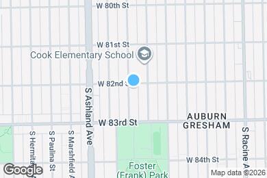 Map image of the property - 8205 S Laflin St