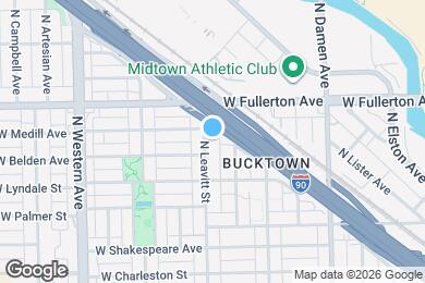 Map image of the property - 2339 N Leavitt St