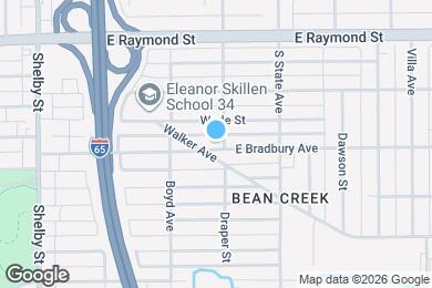 Map image of the property - 1546 E Bradbury Ave