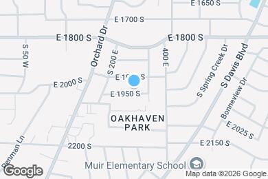 Map image of the property - 291 E 1950 S