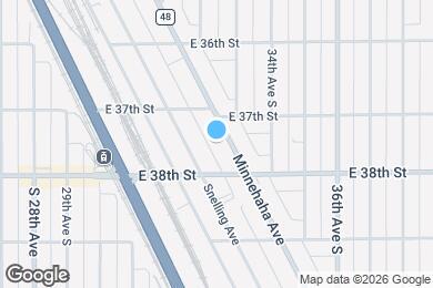 Map image of the property - 3728 Minnehaha Ave