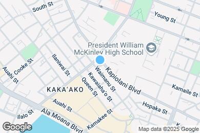 Map image of the property - 909 Kapiolani Blvd