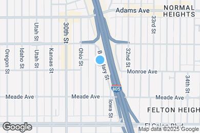 Map image of the property - 4505 Illinois Street - North Park's Newest Boutique Upscale Apartments