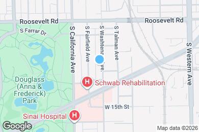 Map image of the property - 1336 S Washtenaw Ave