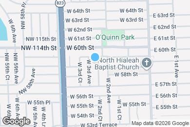 Map image of the property - 5862 W 2nd Ct