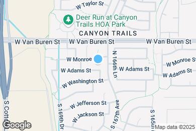 Map image of the property - 16738 W Adams St