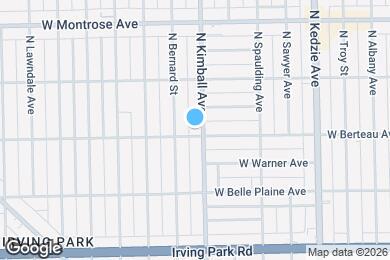 Map image of the property - 4204 N Kimball Ave