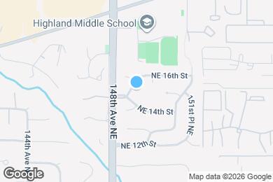 Map image of the property - 14813 NE 15th Pl