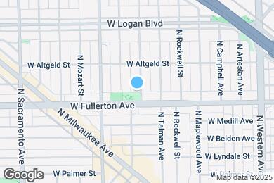 Map image of the property - 2416 N Washtenaw Ave