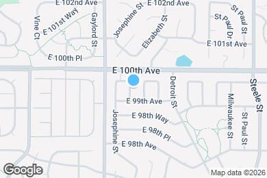 Map image of the property - 9954 Columbine St