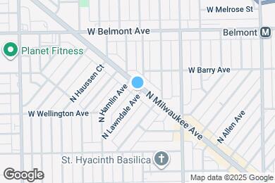 Map image of the property - 3050 N Milwaukee Ave
