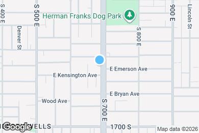 Map image of the property - 1486 S 700 E