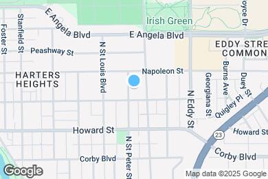 Map image of the property - 1112 N St Peter St
