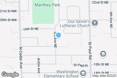 Map image of the property - 1765 3rd Ave NE