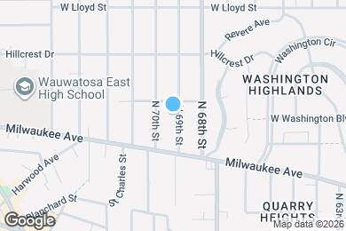 Map image of the property - 1711 N 69th St