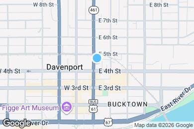 Map image of the property - 411 N Brady St