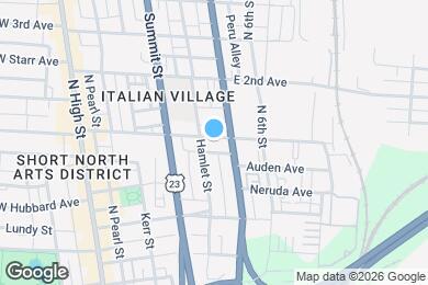 Map image of the property - 191 E 1st Ave