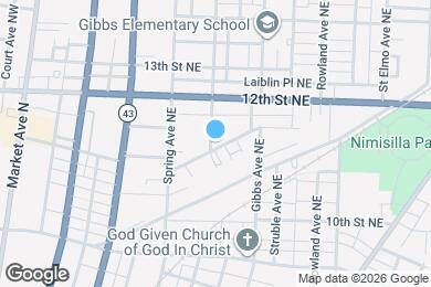 Map image of the property - 1124 Plain Ave NE