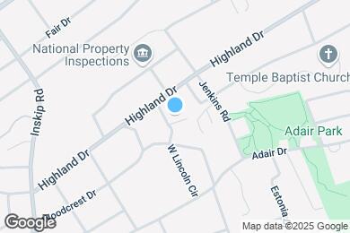 Map image of the property - 1605 Woodrow Dr