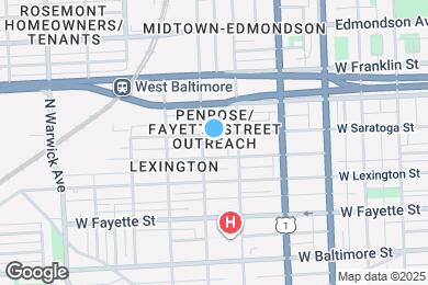 Map image of the property - 2021 W Saratoga St