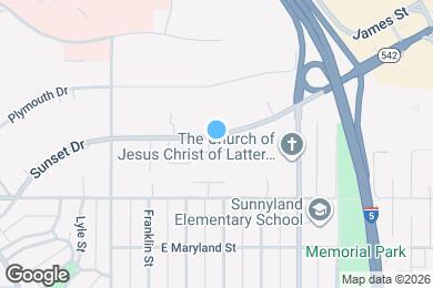 Map image of the property - 544 E Sunset Dr