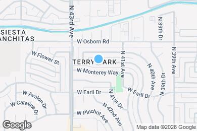 Map image of the property - 4147 W Flower St