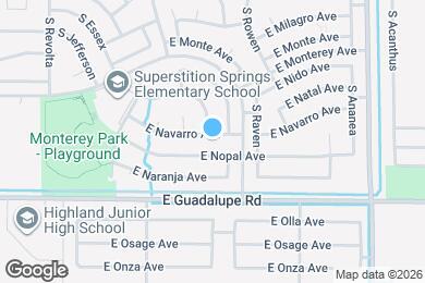 Map image of the property - 7323 E Navarro Ave