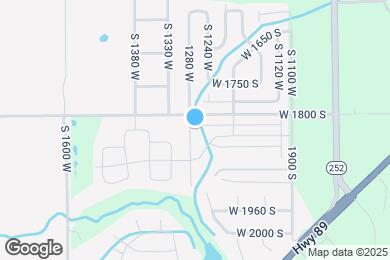 Map image of the property - 1274 W 1820 S