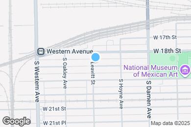 Map image of the property - 2156 W 18th Pl